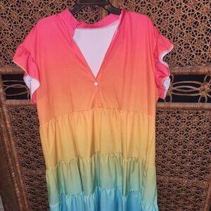 Pull on multi-colored dress- NEW!